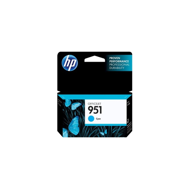 HP 951 Cyan Officejet Ink Cartridge 1 pièce(s) Original