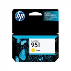 HP 951 Yellow Officejet Ink Cartridge 1 pièce(s) Original Jaune