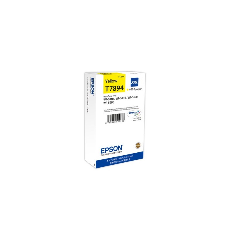 Epson Encre Jaune XXL (4 000 p)