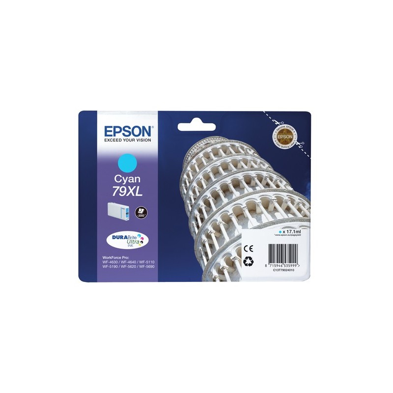 Epson Tower of Pisa Encre Cyan Tour de Pise XL (2 000 p)