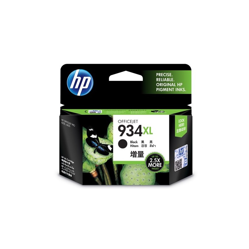 HP 934XL 1 pièce(s) Original Rendement élevé (XL) Noir