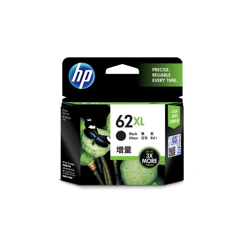 HP 62XL Original Rendement élevé (XL) Noir