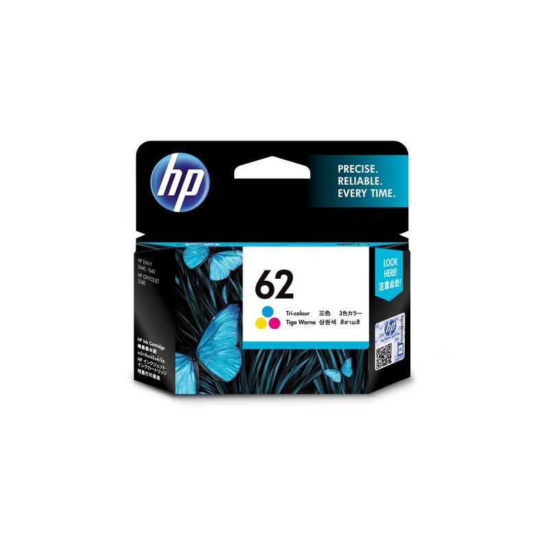 HP 62 Original Rendement standard Cyan. Magenta. Jaune