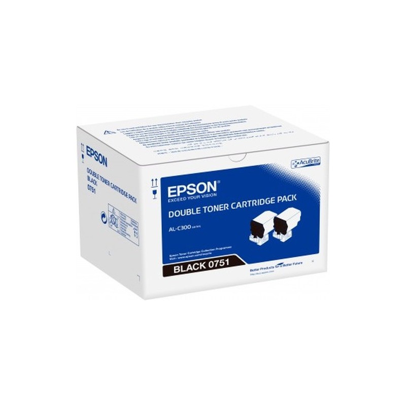 Epson Pack 2 Toners Noir (2 x 7 300 p)