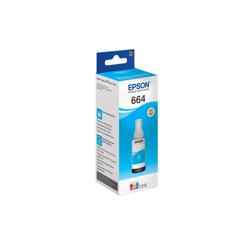 Epson 664 Ecotank Cyan ink bottle (70ml)