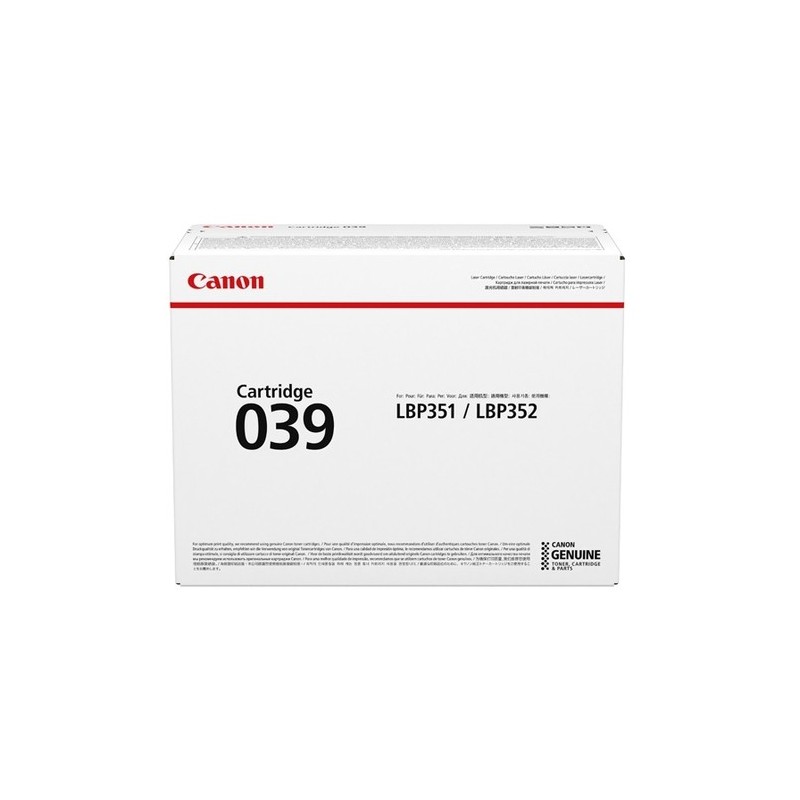 Canon 039 1 pièce(s) Original Noir