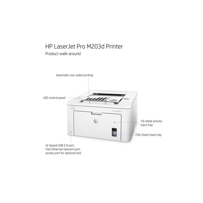 HP LaserJet Pro M203dw 1200 x 1200 DPI A4 Wifi