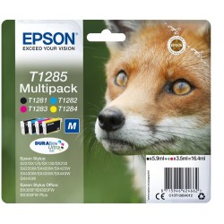 Epson Fox Multipack Renard (T1285) - Encre DURABrite Ultra N. C. M. J
