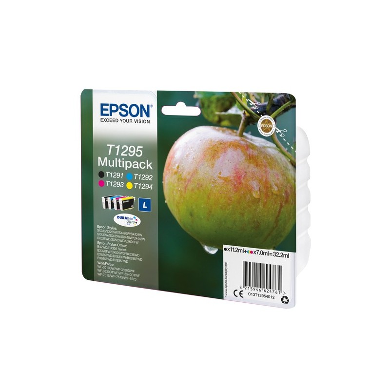 Epson Apple Multipack Pomme (T1295) - Encre DURABrite Ultra N. C. M. J