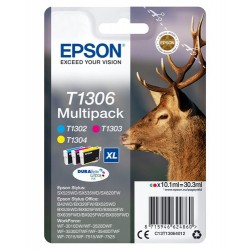 Epson Stag Multipack Cerf (T1306) - Encre DURABrite Ultra C. M. J (XL)