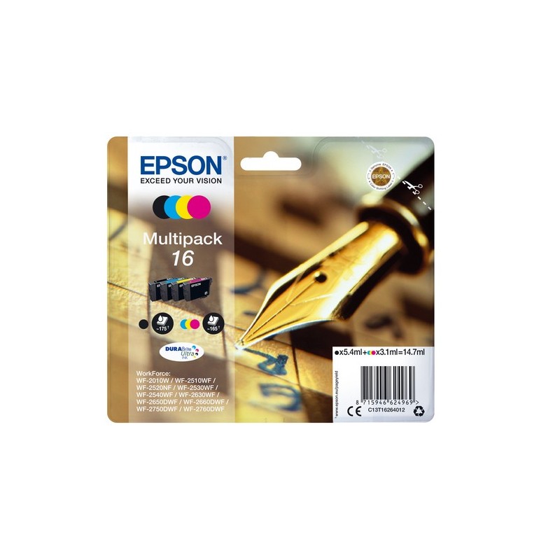 Epson Multipack 603 (Etoile de mer) - Pack 4 Cartouches d'encre originales  - noir, cyan, magenta, jaune
