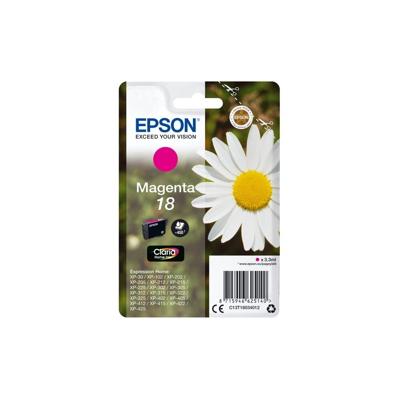 Epson Daisy Cartouche Pâquerette 18 - Encre Claria Home M