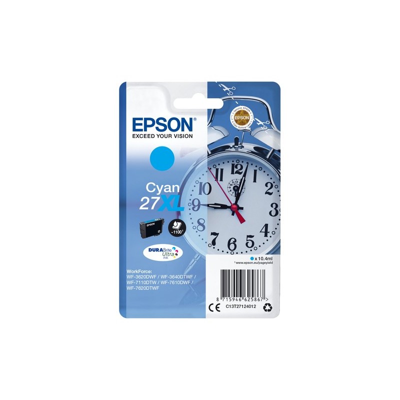 Epson Alarm clock Cartouche Réveil 27XL - Encre DURABrite Ultra C