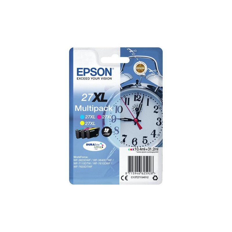 Epson Alarm clock Multipack Réveil 27XL - Encre DURABrite Ultra C.M.J