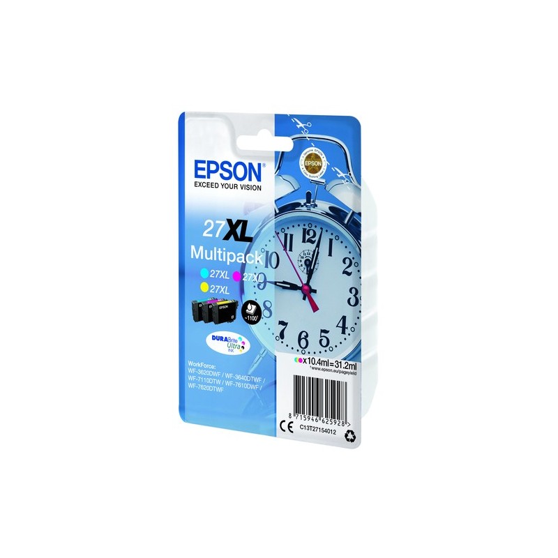 Epson Alarm clock Multipack Réveil 27XL - Encre DURABrite Ultra C.M.J