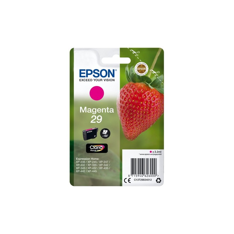 Epson Strawberry Cartouche Fraise 29 - Encre Claria Home M