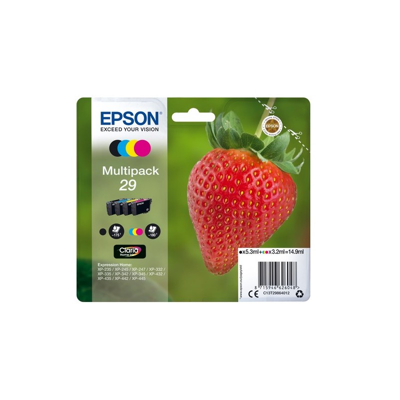 Epson Strawberry Multipack Fraise 29 - Encre Claria Home N.C.M.J