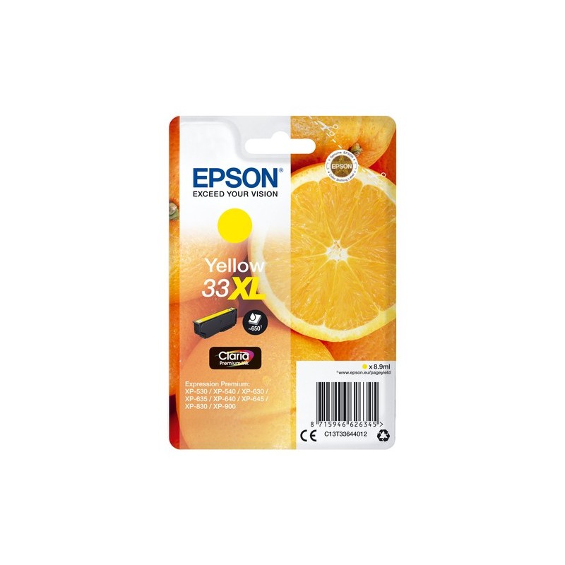 Epson Oranges Cartouche   - Encre Claria Premium J (XL)