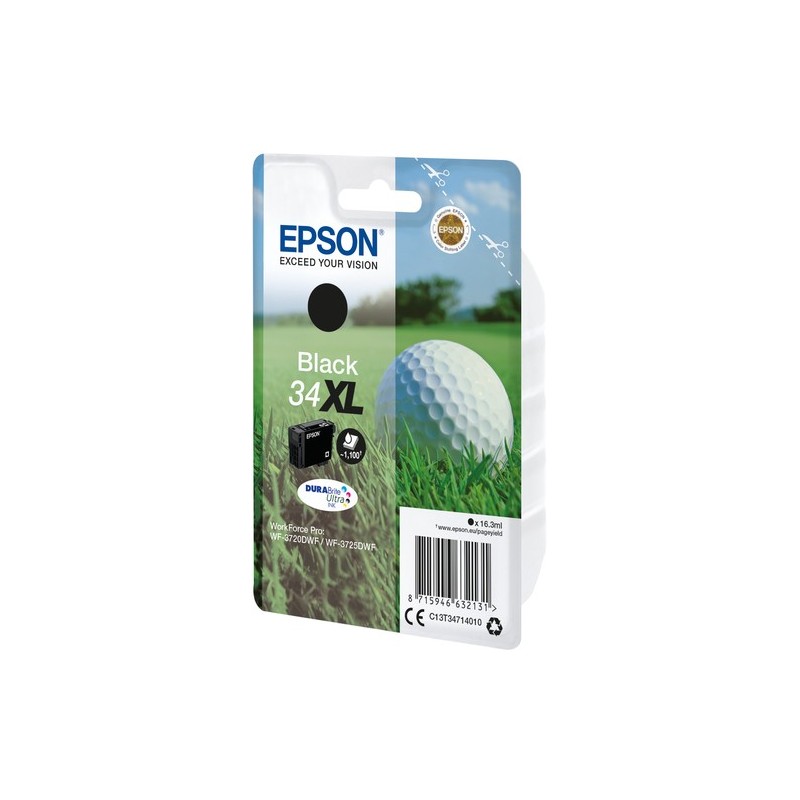 Epson Golf ball Singlepack Black 34XL DURABrite Ultra Ink