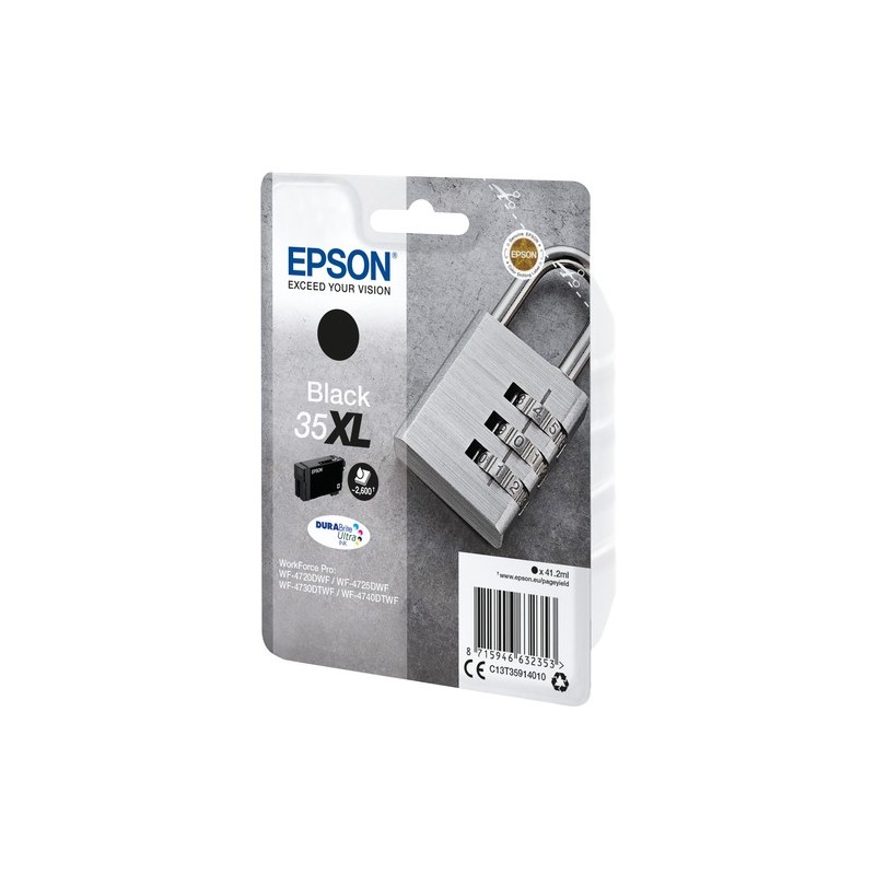 Epson Padlock Singlepack Black 35XL DURABrite Ultra Ink