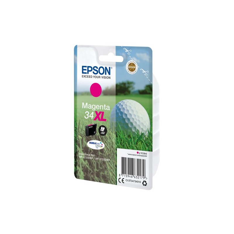 Epson Golf ball Singlepack Magenta 34XL DURABrite Ultra Ink