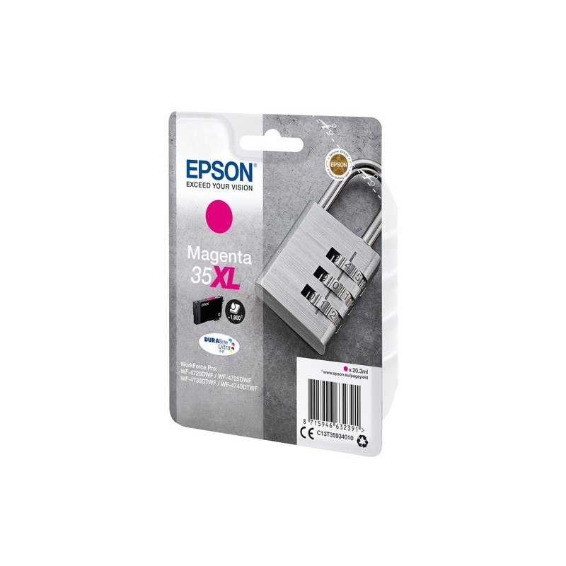 Epson Padlock Singlepack Magenta 35XL DURABrite Ultra Ink