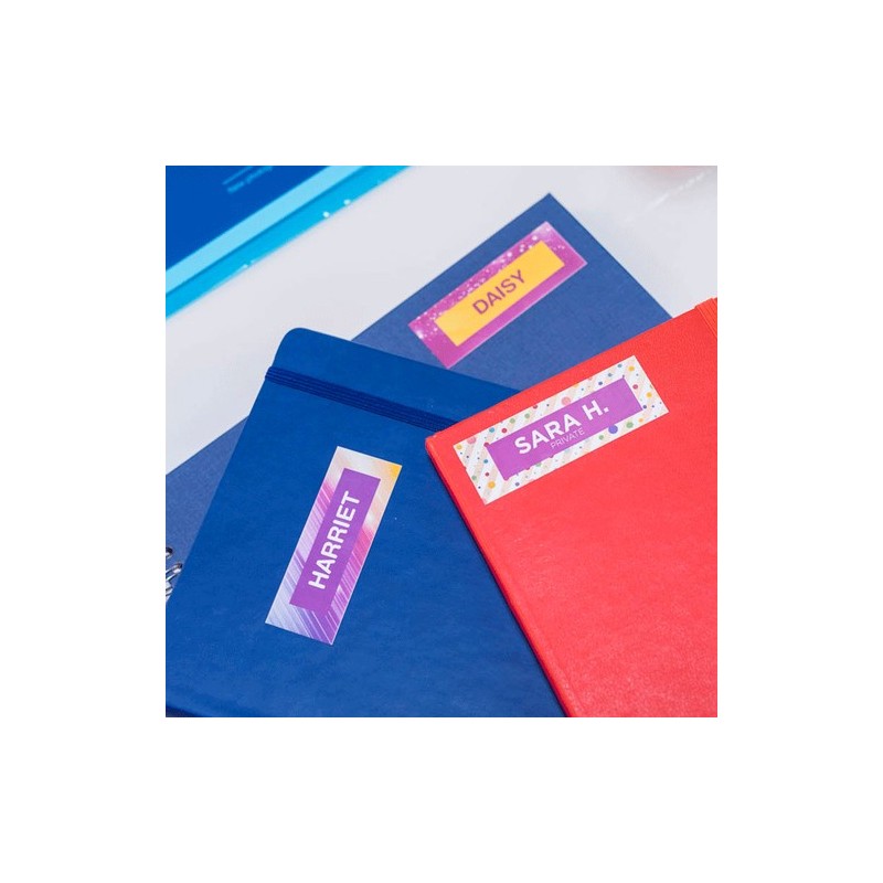 Brother CZ-1001 ruban d'étiquette Violet sur blanc