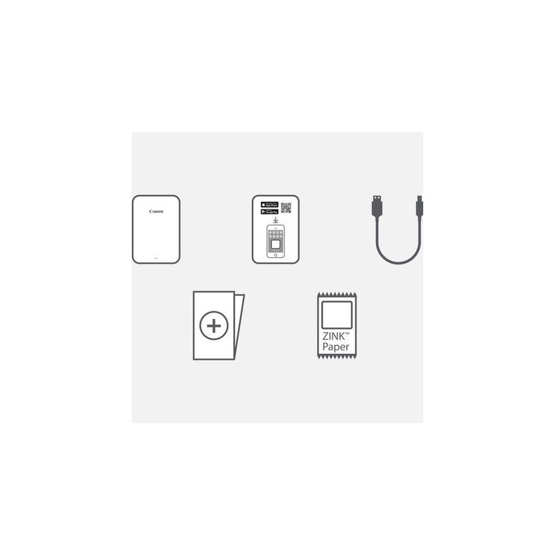 Canon Zoemini PV-123 imprimante photo Sans encre 314 x 400 DPI 2 x 3 (5x7.6 cm)