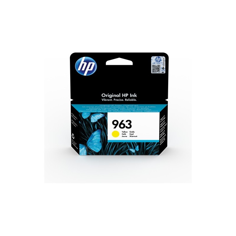 HP 963 Yellow Original Ink Cartridge 1 pièce(s) Rendement standard Jaune