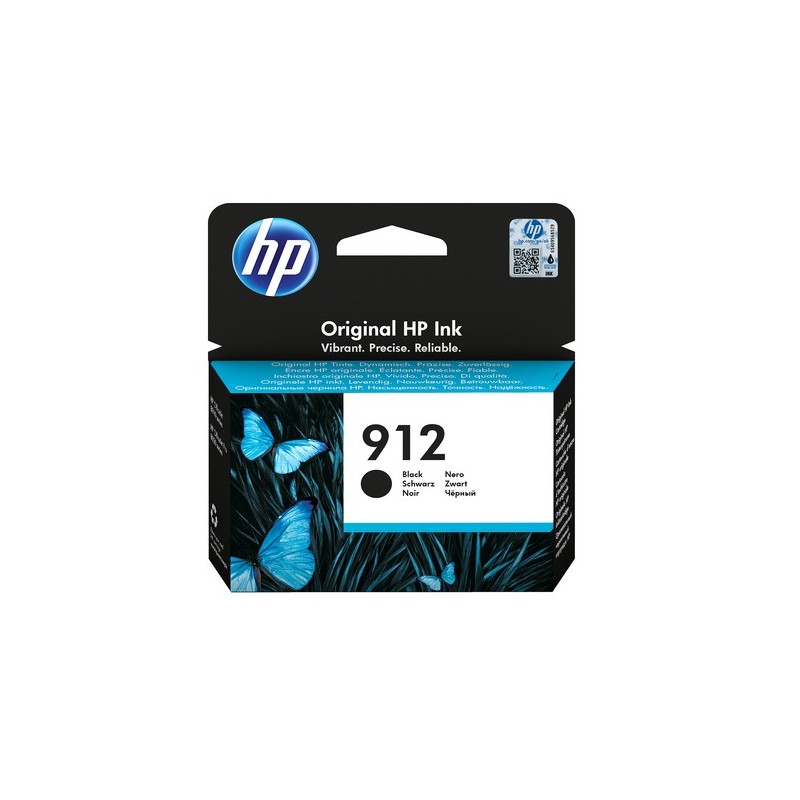 HP 912 1 pièce(s) Original Rendement standard Noir