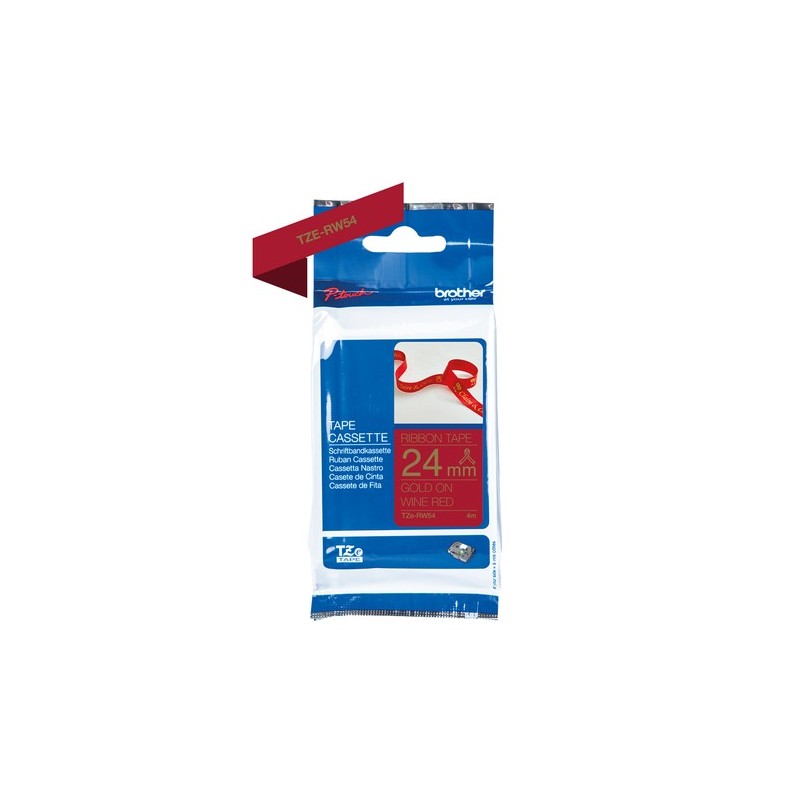 Brother TZE-RW54 ruban d'impression Or