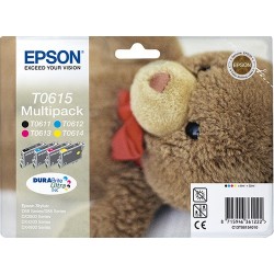 Epson Teddybear Multipack Ourson (T0615) - Encres DURABrite Ultra N. C. M. J