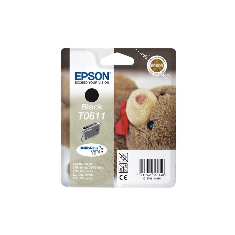 Epson Teddybear Cartouche Ourson - Encre DURABrite Ultra N