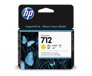 HP 712 1 pièce(s) Original Rendement standard Jaune