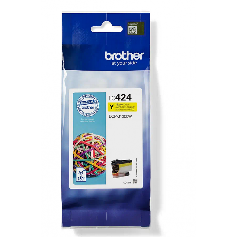 Brother LC424Y  cartouche d'encre 1 pièce(s) Original Jaune