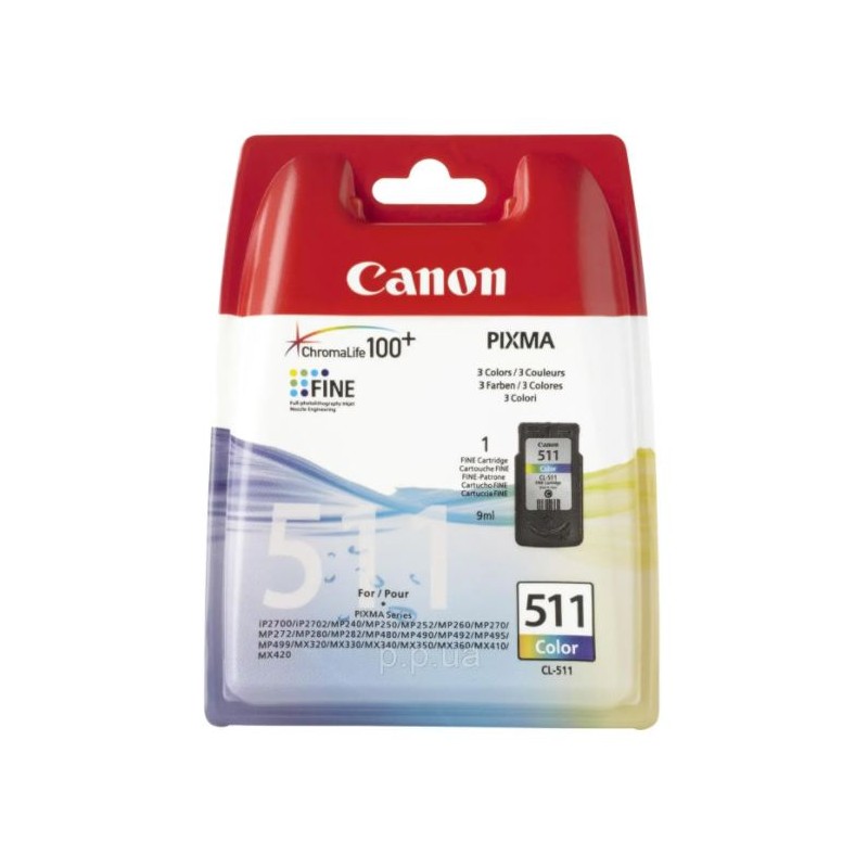Cyan/Magenta/Jaune - Canon CLI-511