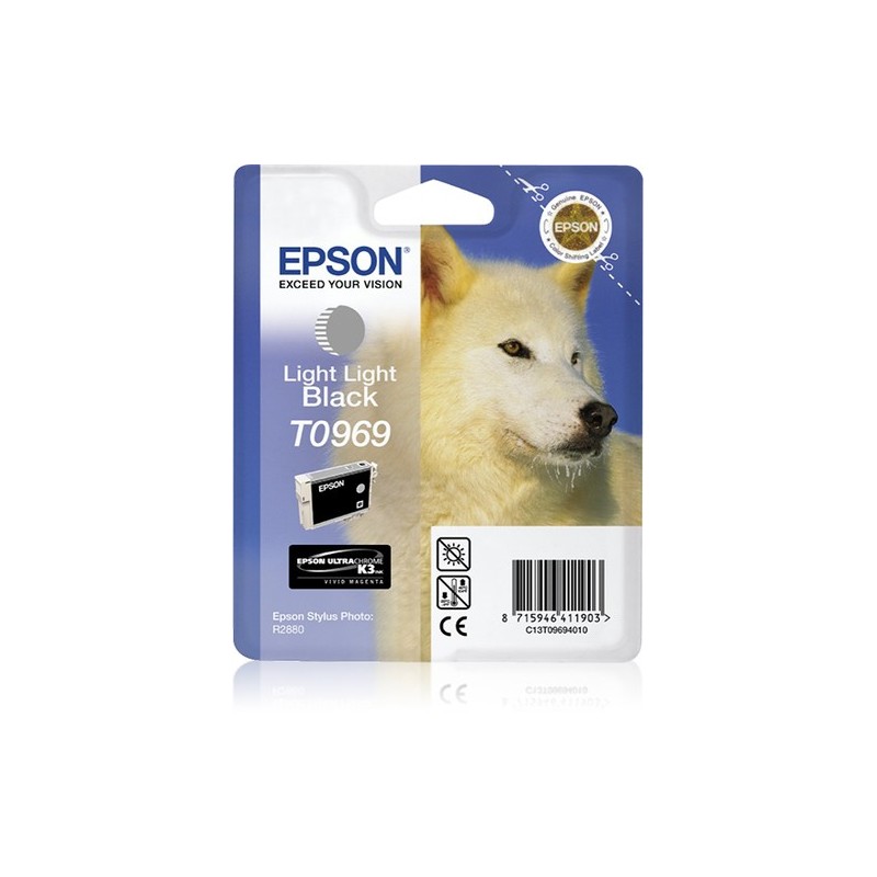 Epson Husky Cartouche Loup - Encre UltraChrome K3 VM Gris clair