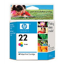 HP 22 Tri-colour Inkjet Print Cartridge Original Cyan. Magenta. Jaune