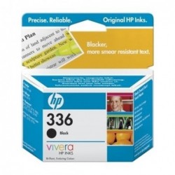 HP 336 Black Inkjet Print Cartridge with Vivera Ink Original Noir