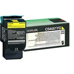 Lexmark C544. X544 Yellow Extra High Yield Return Programme Toner Cartridge (4K) Original Jaune