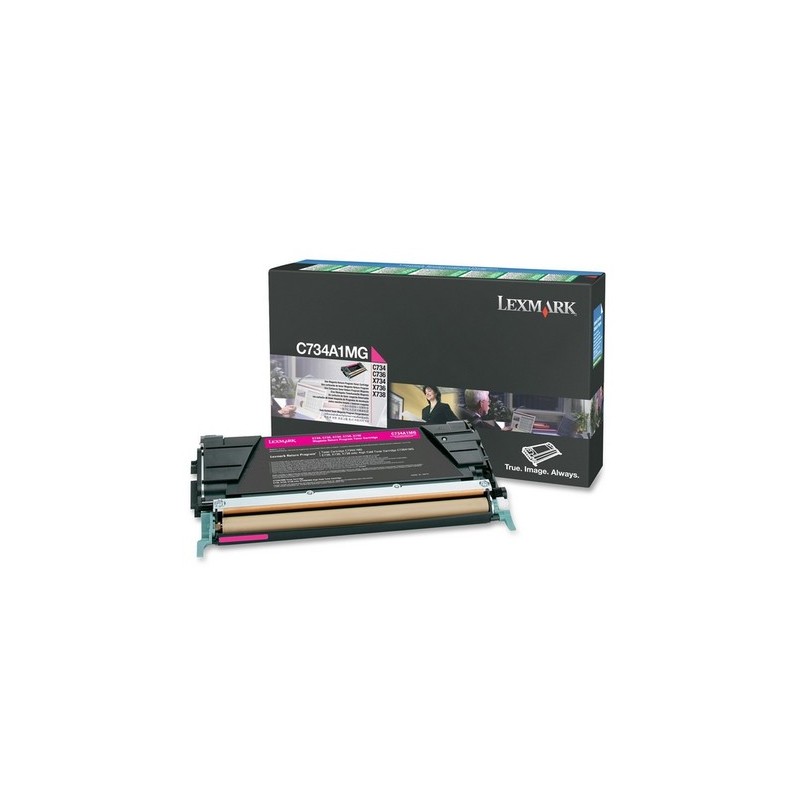 Lexmark C734A1MG Cartouche de toner 1 pièce(s) Original Magenta