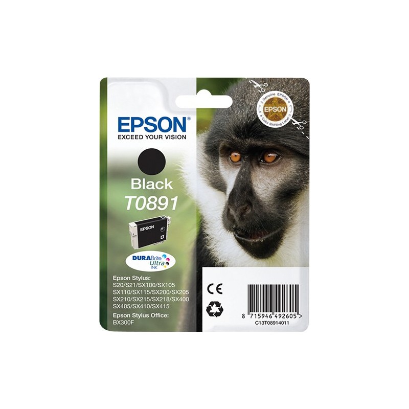 Epson Monkey Cartouche Singe - Encre DURABrite Ultra N
