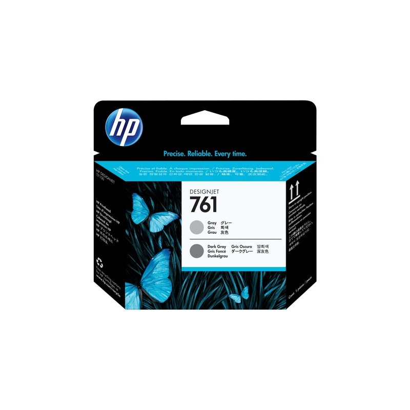 HP 761 tête d'impression DesignJet grise/gris foncé
