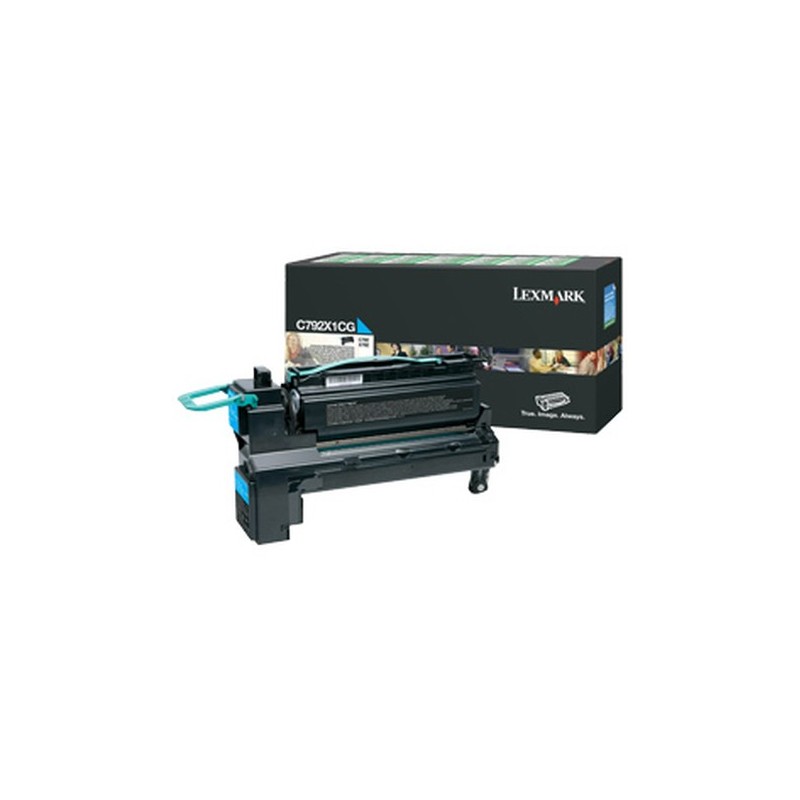 Lexmark C792X1CG Cartouche de toner 1 pièce(s) Original Cyan