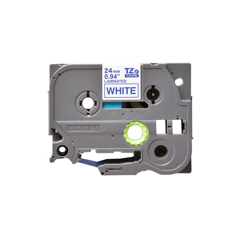 Brother TZe-253 ruban d'étiquette Bleu sur blanc