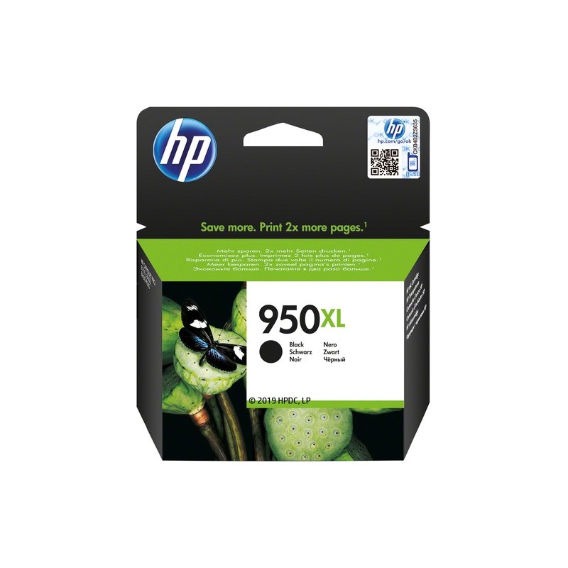 HP 950XL 1 pièce(s) Original Rendement élevé (XL) Noir