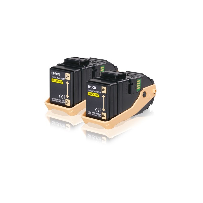 Epson Pack 2 Toners Jaune (2 x 7 500 p)