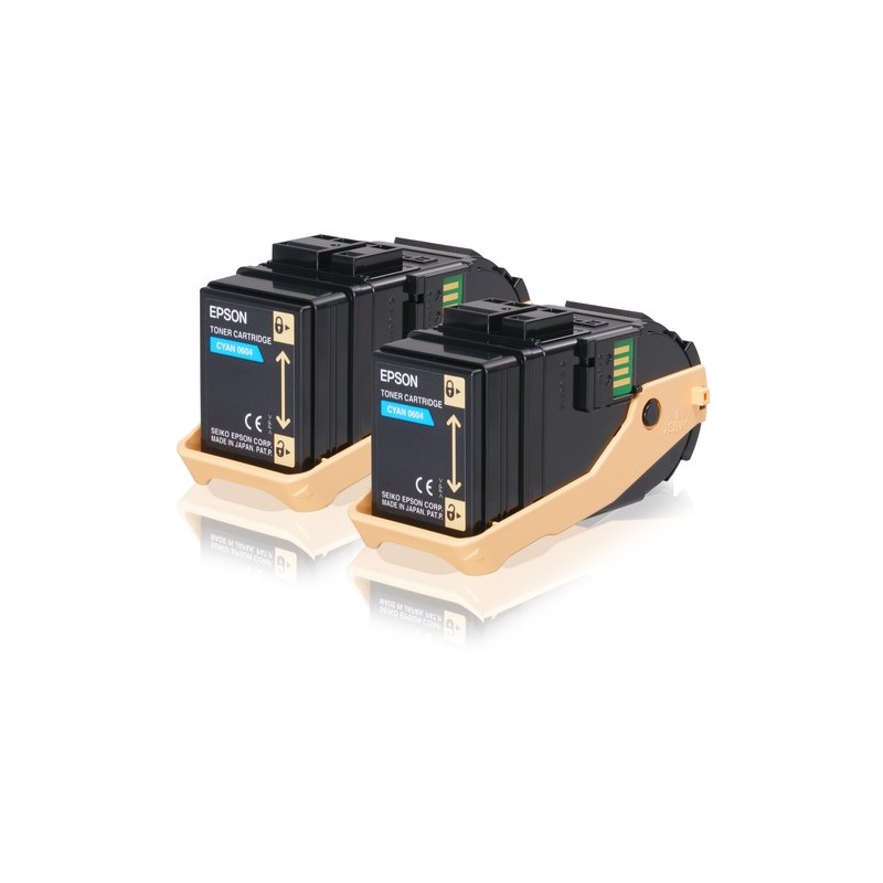 Epson Pack 2 Toners Cyan (2 x 7 500 p)