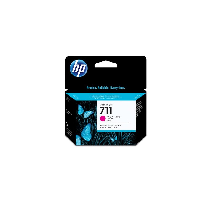 HP 711 3 pièce(s) Original Magenta